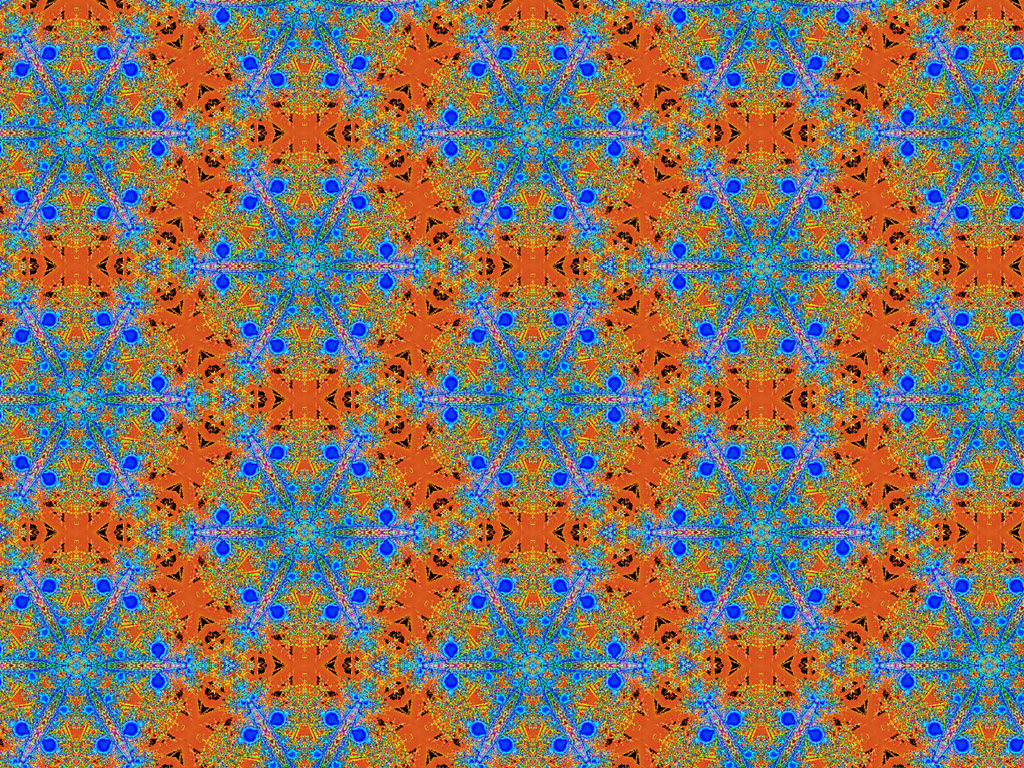 Kaleidoskop - Nahtloser Hintergrund kostenlos - Farben: blau-braun