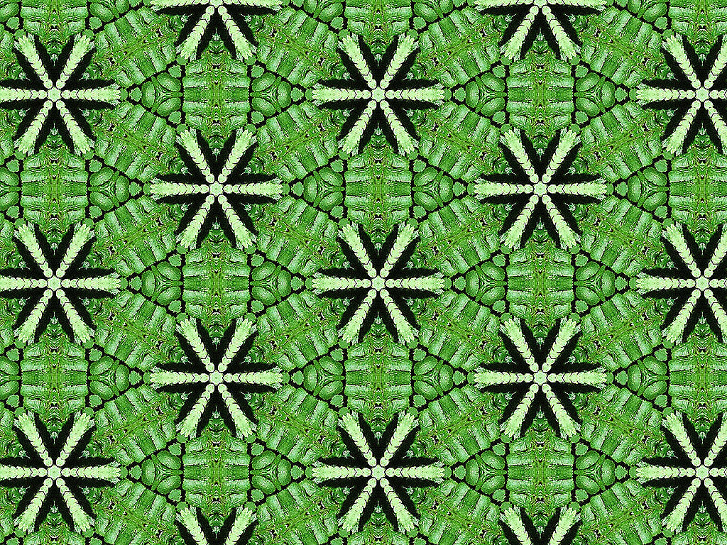 Kaleidoskop - Nahtloser Hintergrund kostenlos - Farbe: grün
