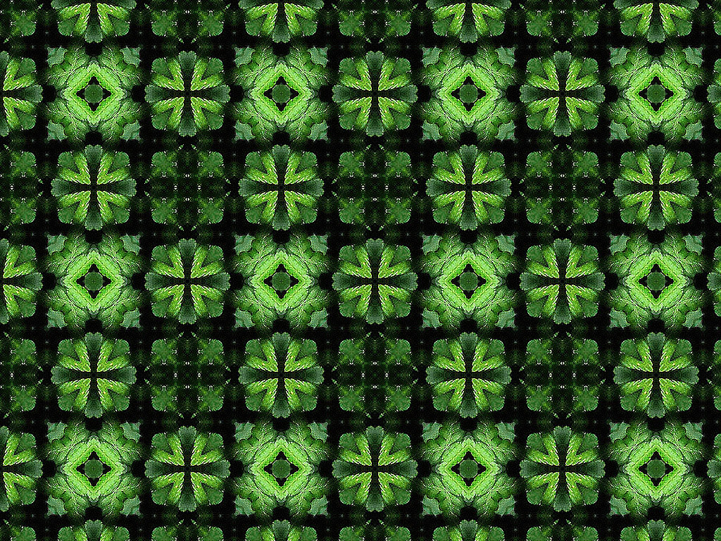 Kaleidoskop - Nahtloser Hintergrund kostenlos - Farbe: grün-schwarz