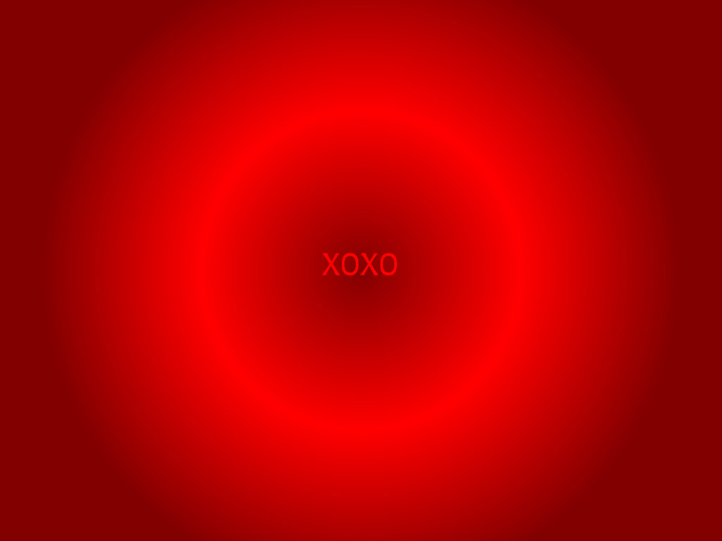 XOXO - Minimal Hintergrundbild gratis - rot