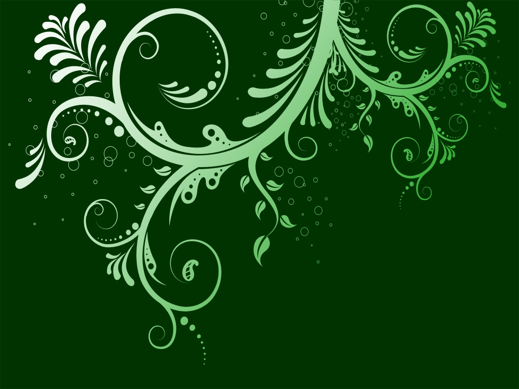 Ornament, dunkelgrün