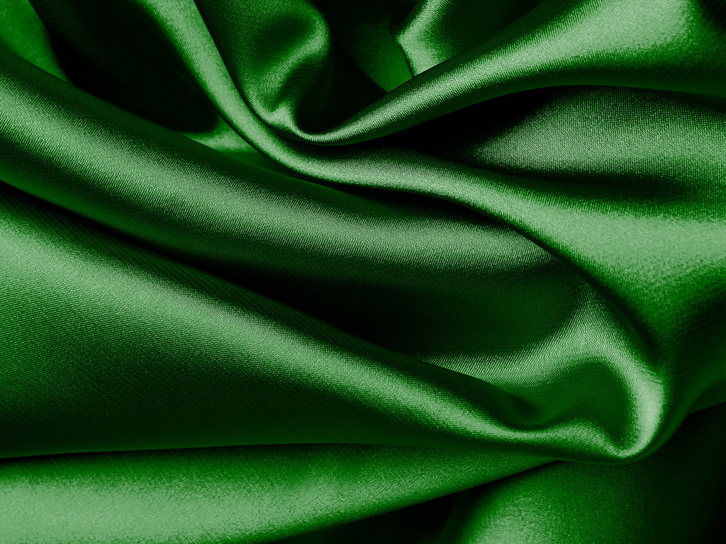 Seidenstoff - dunkelgrün