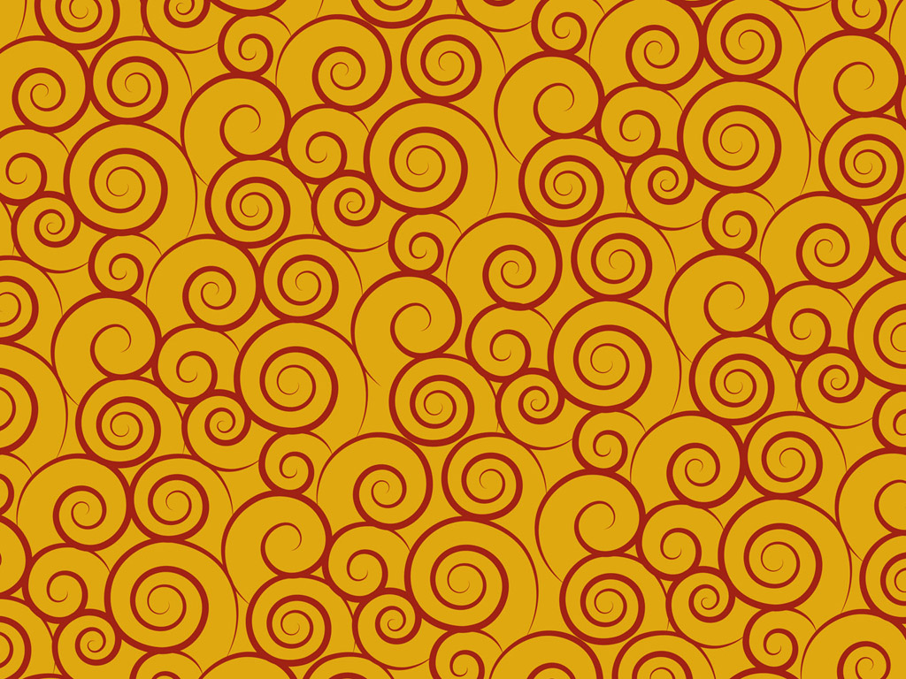 Spirale, rot-gelb