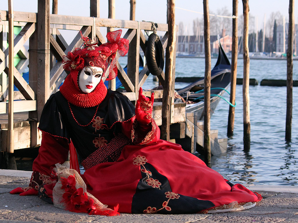 Karneval in Venedig - Kostenloses Hintergrundbild