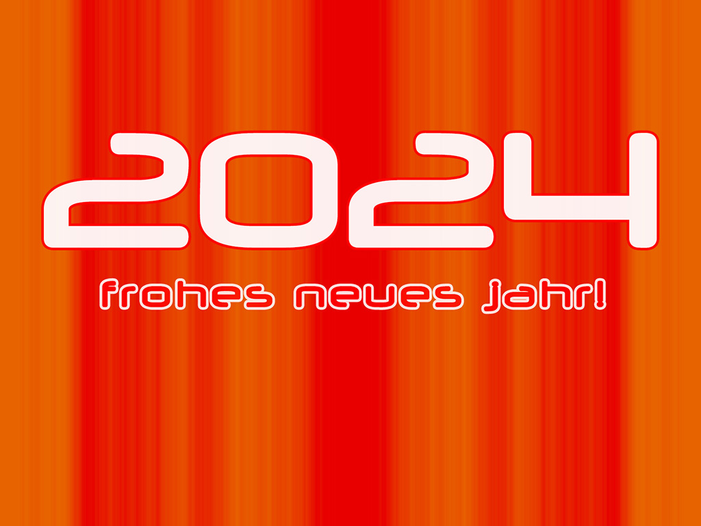 Jahreszahl 2024 - frohes Neues Jahr