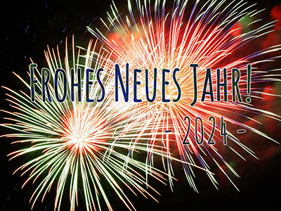 2024 - Neujahrsbild mit Feuerwerk