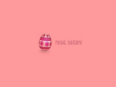 Frohe Ostern! - Osterei Minimal