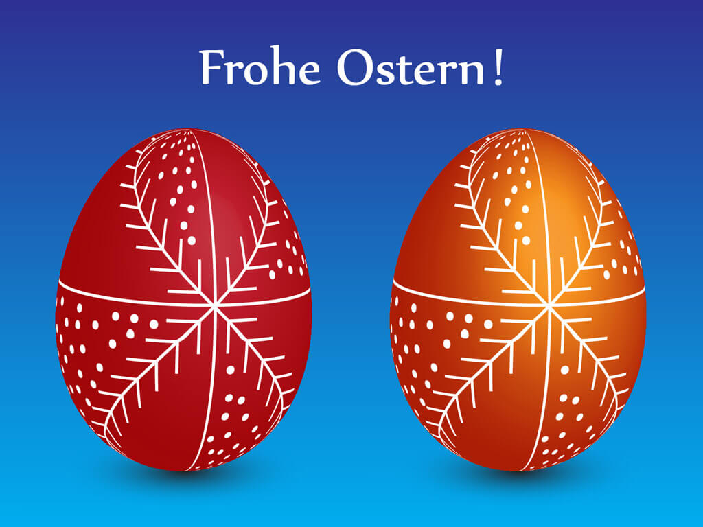 Frohe Ostern - Ostereier mit ungarischen Motiven