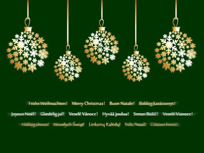 Frohe Weihnachten! Merry Christmas! Buon Natale! Boldog karácsonyt!