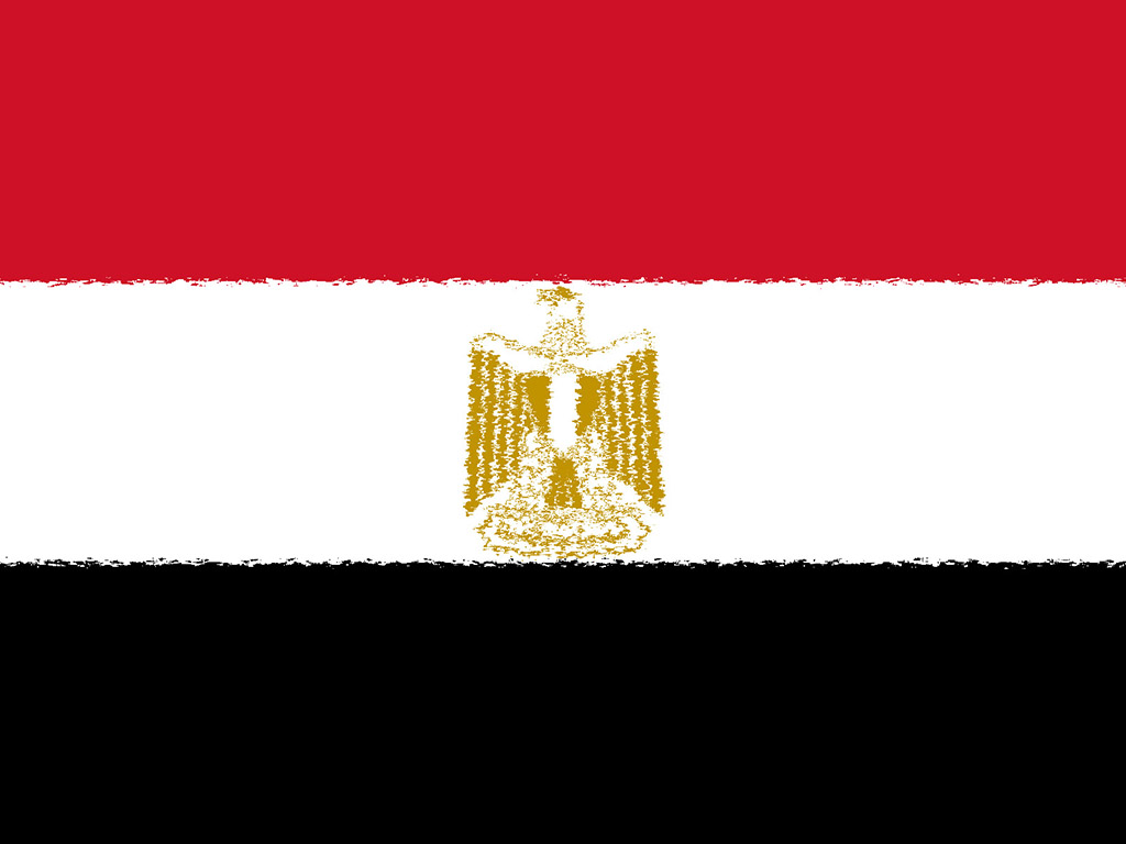 Fahne Ägyptens - Ägypten Flagge