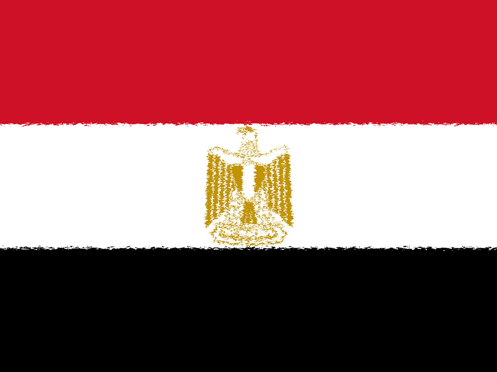 Fahne Ägyptens - Ägypten Flagge