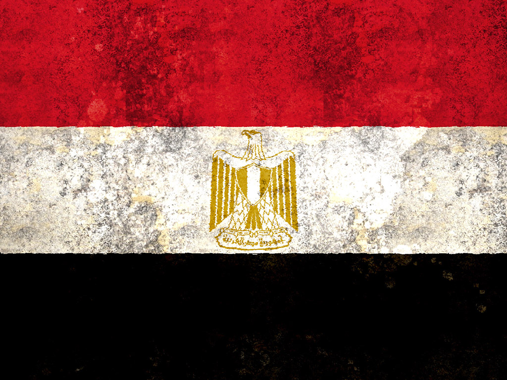 Fahne Ägyptens - Ägypten Flagge