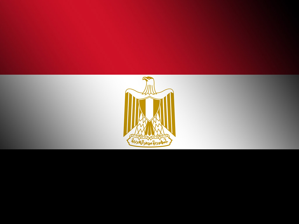 Fahne Ägyptens - Ägypten Flagge