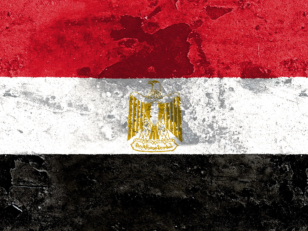 Fahne Ägyptens - Ägypten Flagge