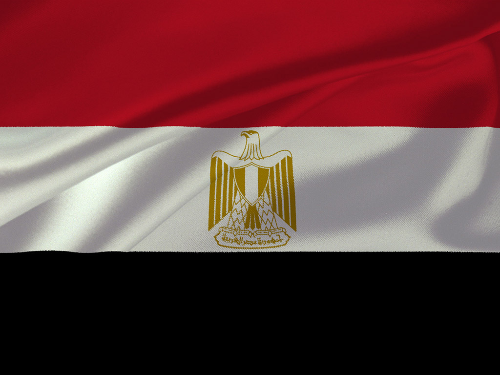 Fahne Ägyptens - Ägypten Flagge
