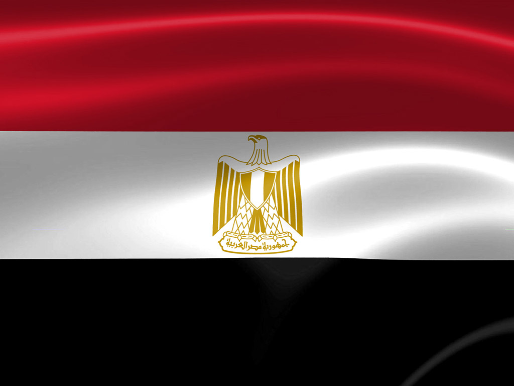 Fahne Ägyptens - Ägypten Flagge