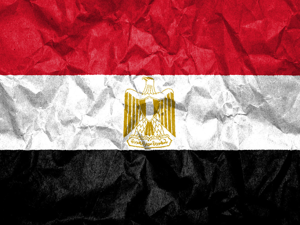 Fahne Ägyptens - Ägypten Flagge