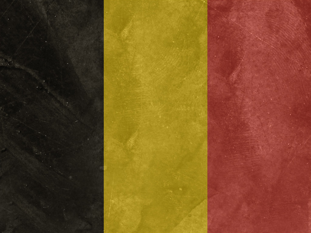 Die Flagge Belgiens - Schwarz-Gelb-Rot