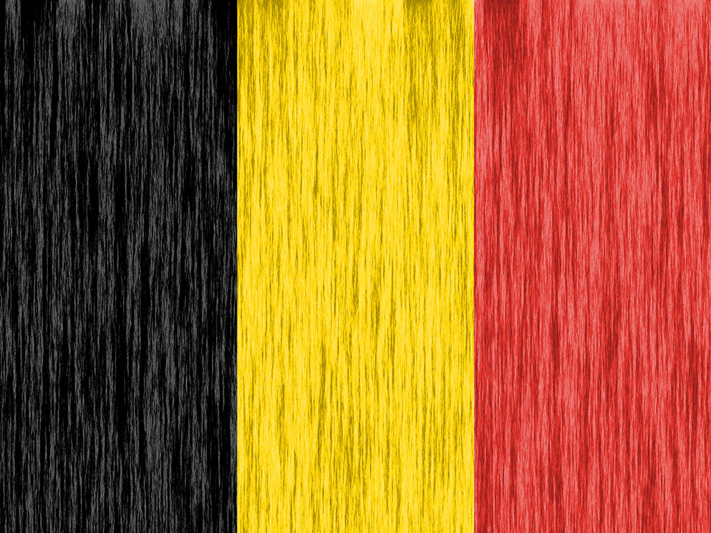 Die Flagge Belgiens - Schwarz-Gelb-Rot