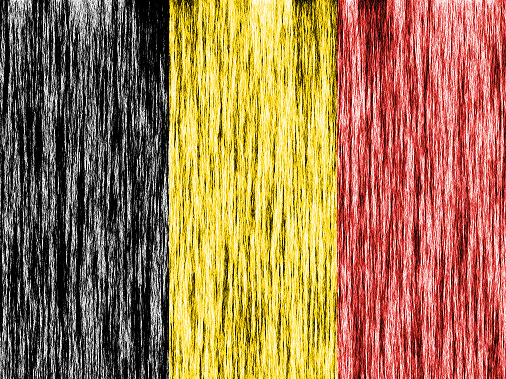 Die Flagge Belgiens - Schwarz-Gelb-Rot