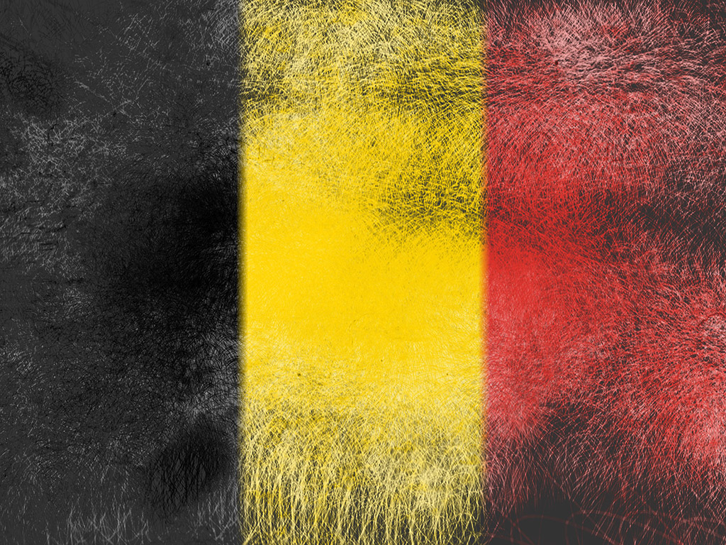 Die Flagge Belgiens - Schwarz-Gelb-Rot