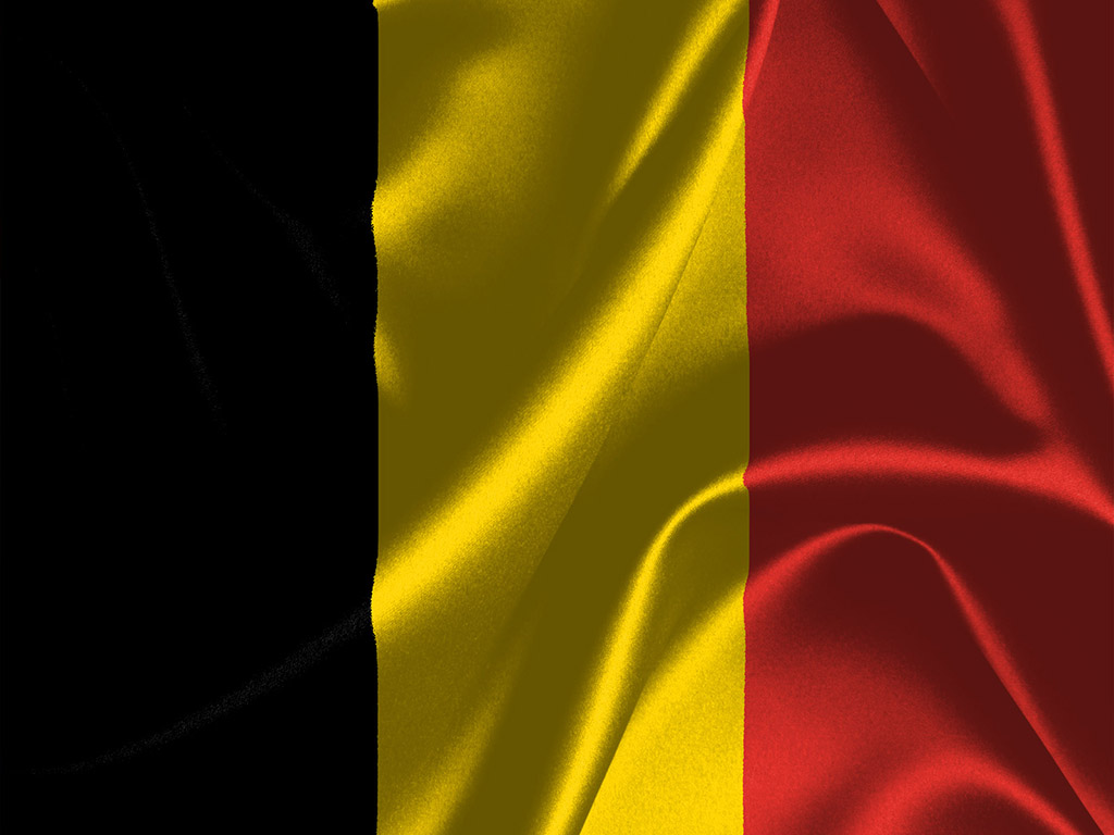Die Flagge Belgiens - Schwarz-Gelb-Rot