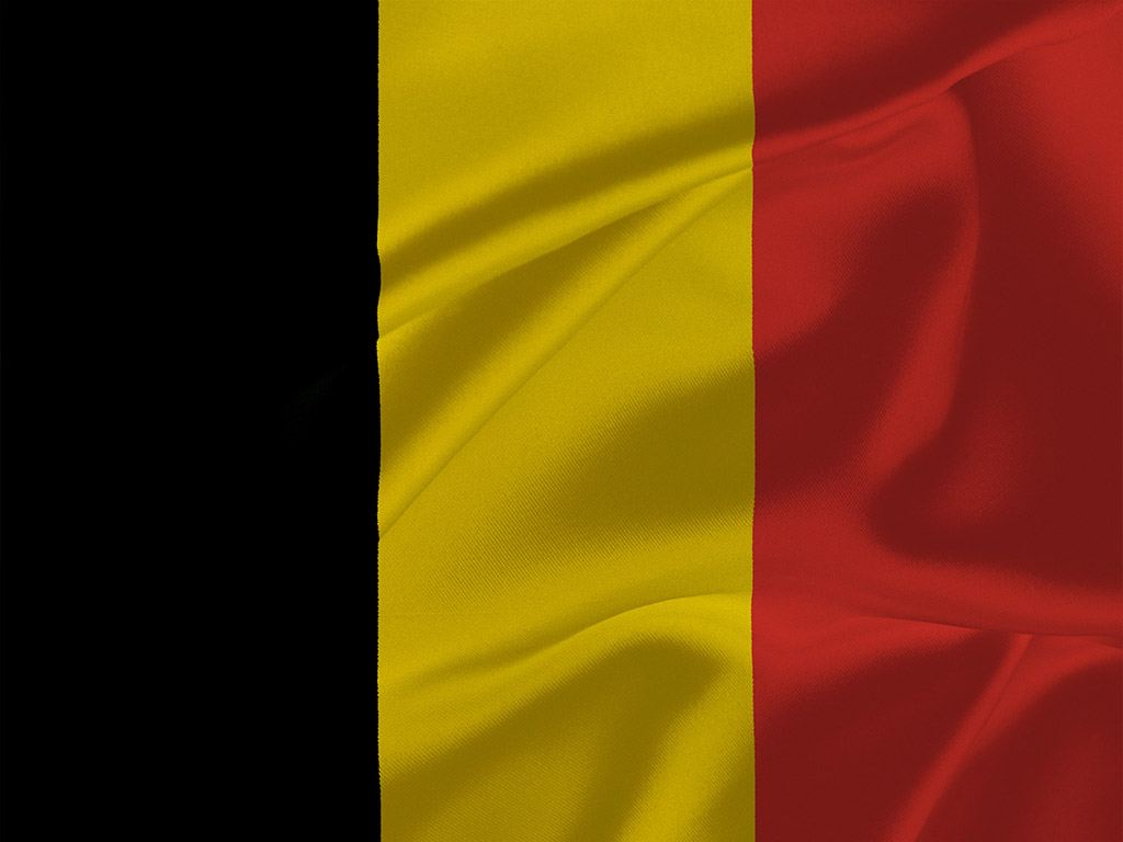 Die Flagge Belgiens - Schwarz-Gelb-Rot