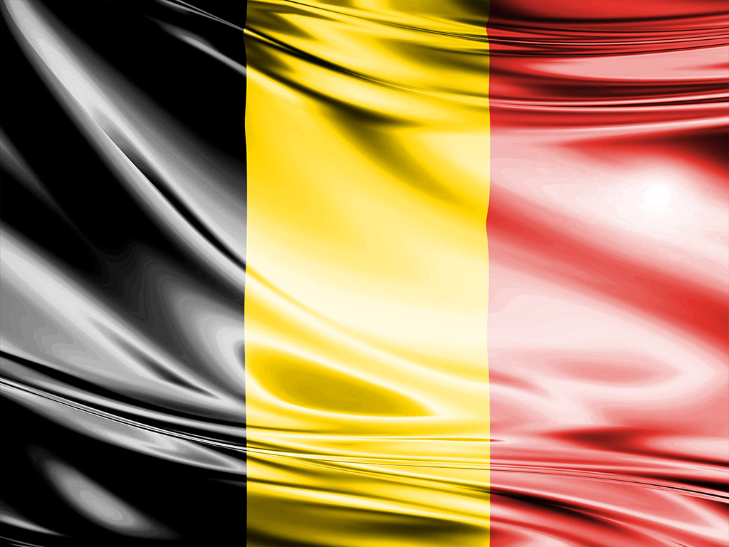 Die Flagge Belgiens - Schwarz-Gelb-Rot