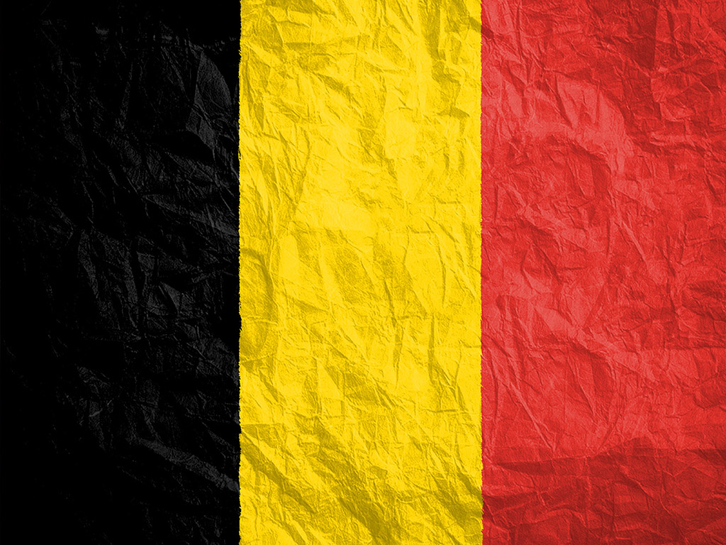 Die Flagge Belgiens - Schwarz-Gelb-Rot