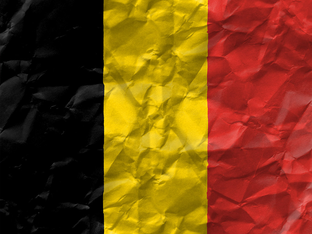 Die Flagge Belgiens - Schwarz-Gelb-Rot