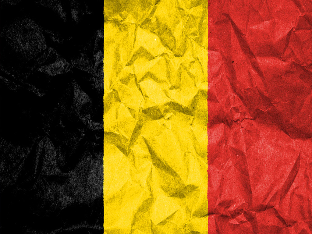 Die Flagge Belgiens - Schwarz-Gelb-Rot