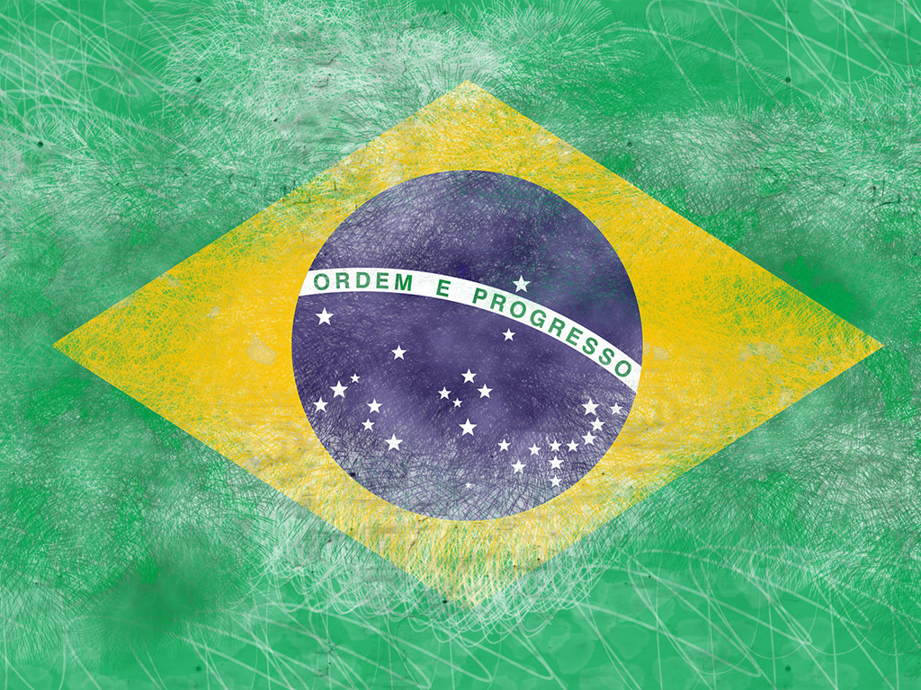 Flagge von Brasilien 012