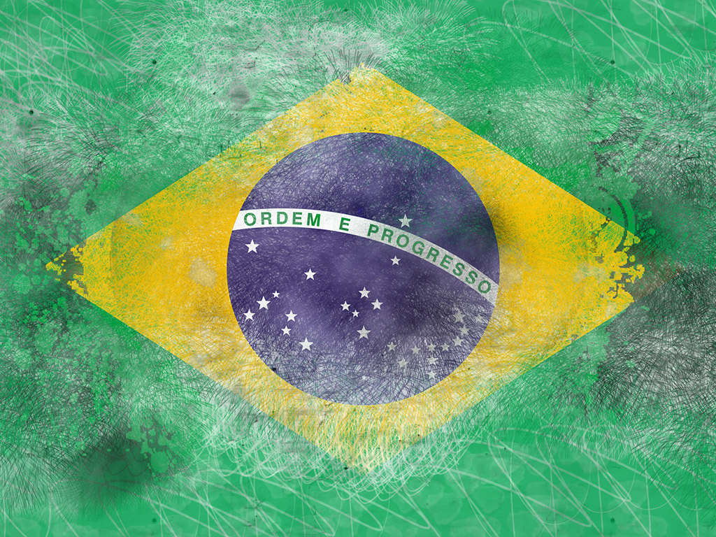 Flagge von Brasilien 013