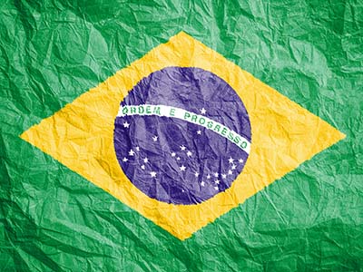 Flagge Brasiliens - brasilianische Fahne