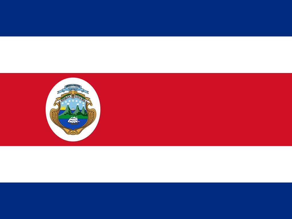 Fahne Costa Ricas - Costa Rica Flagge