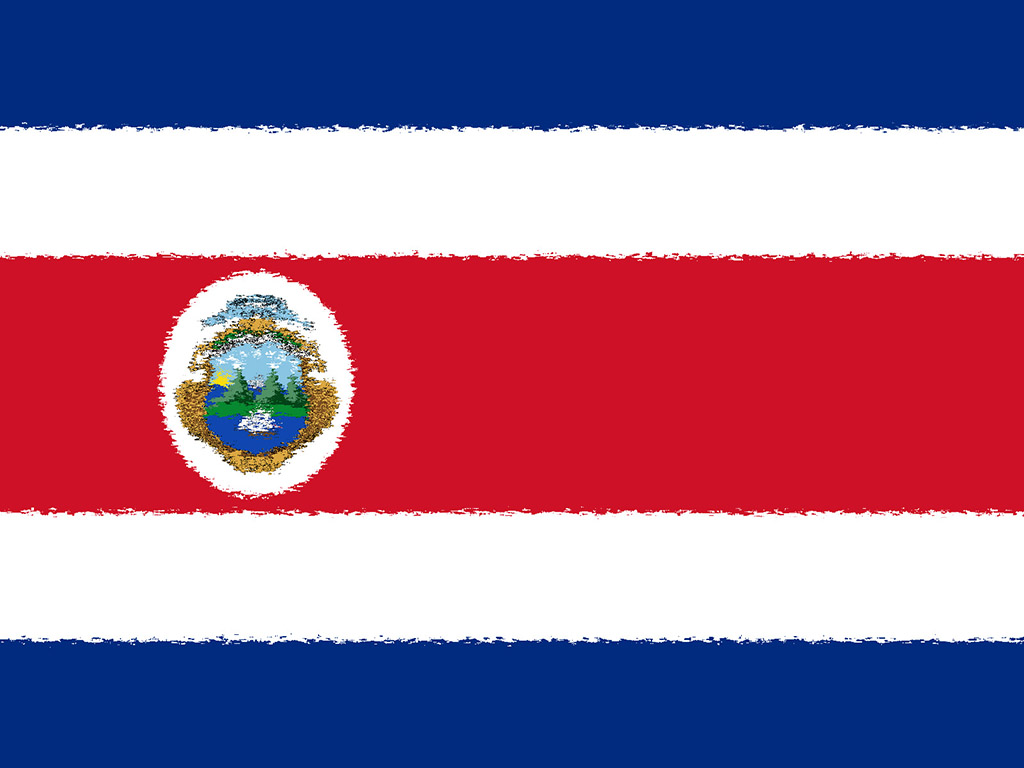 Fahne Costa Ricas - Costa Rica Flagge