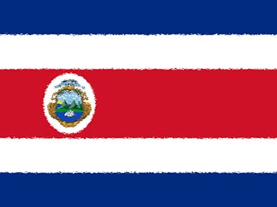 Die Flagge Costa Ricas