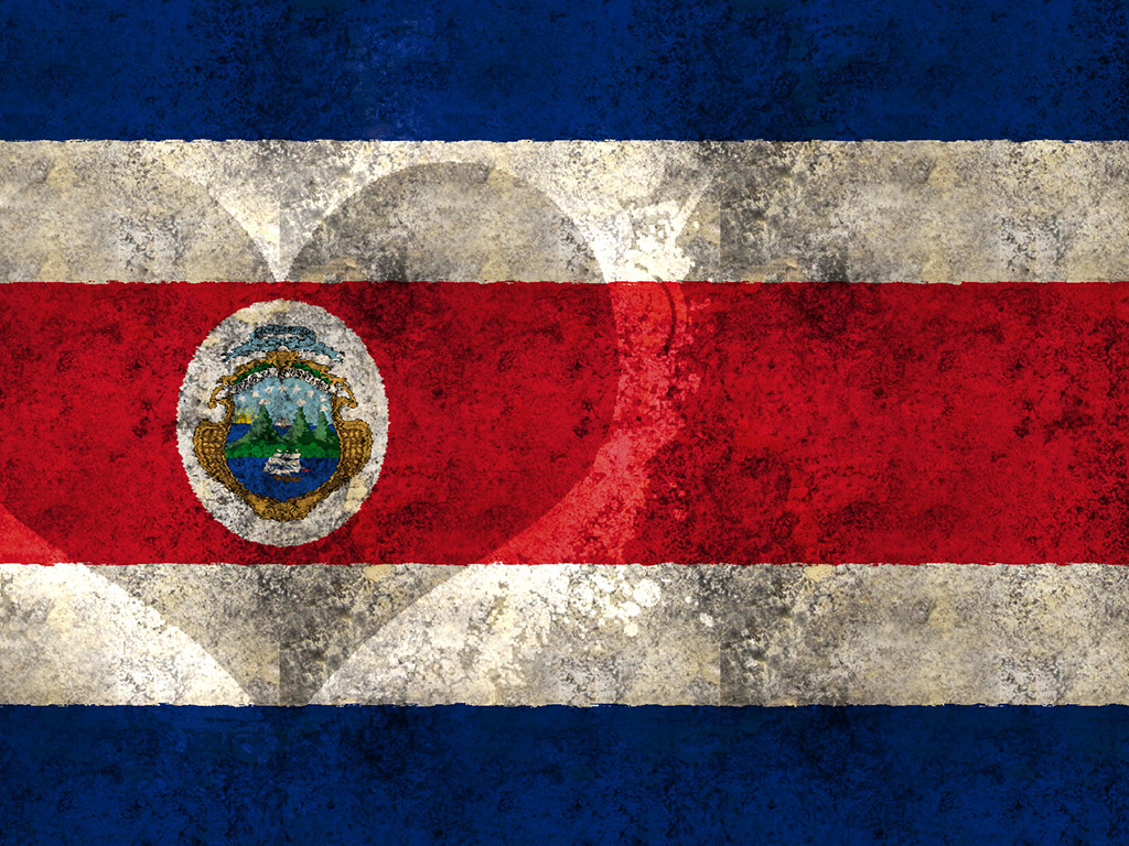 Fahne Costa Ricas - Costa Rica Flagge