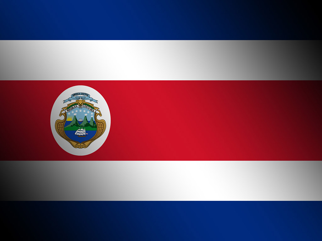 Fahne Costa Ricas - Costa Rica Flagge