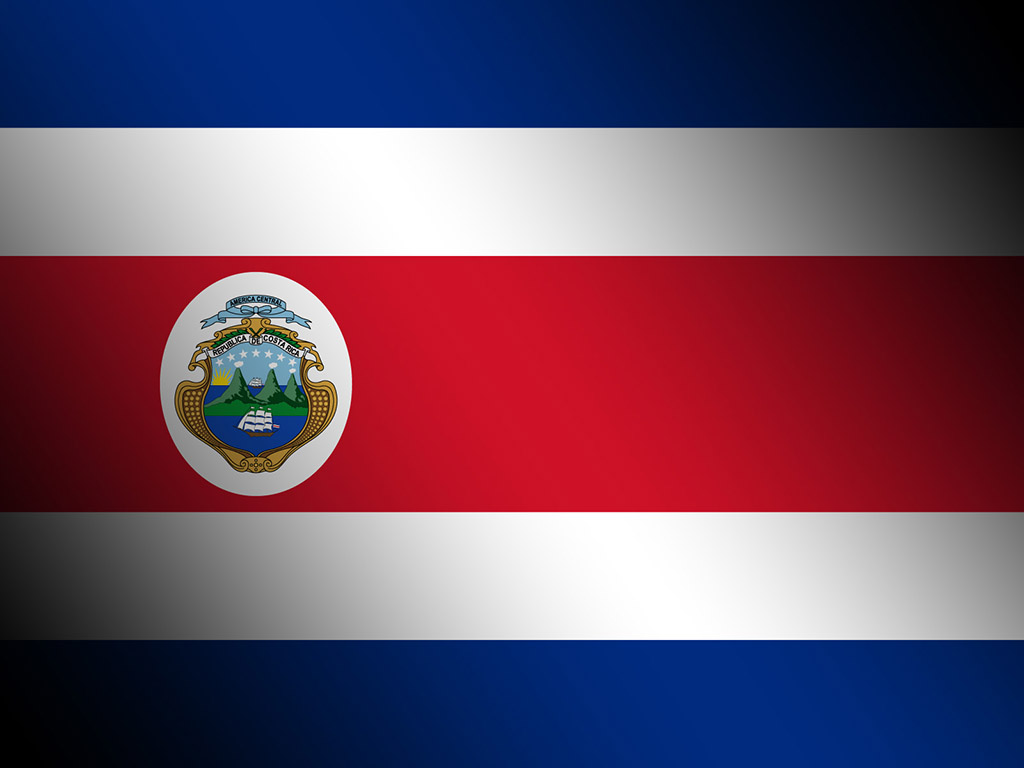 Fahne Costa Ricas - Costa Rica Flagge