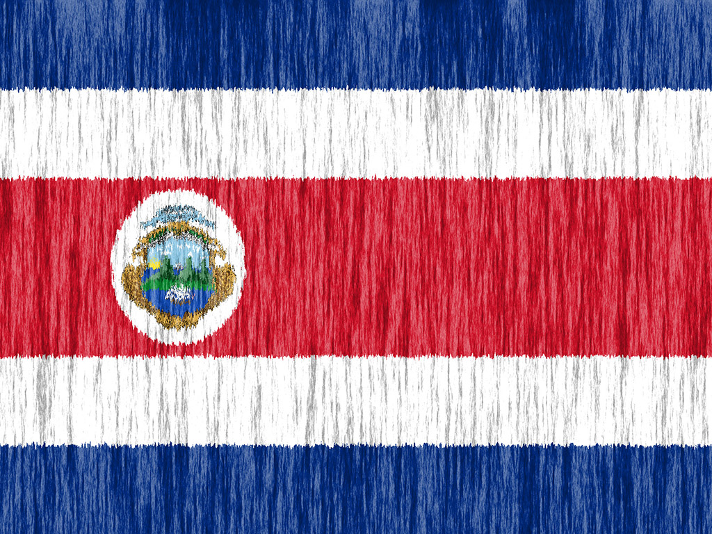 Fahne Costa Ricas - Costa Rica Flagge