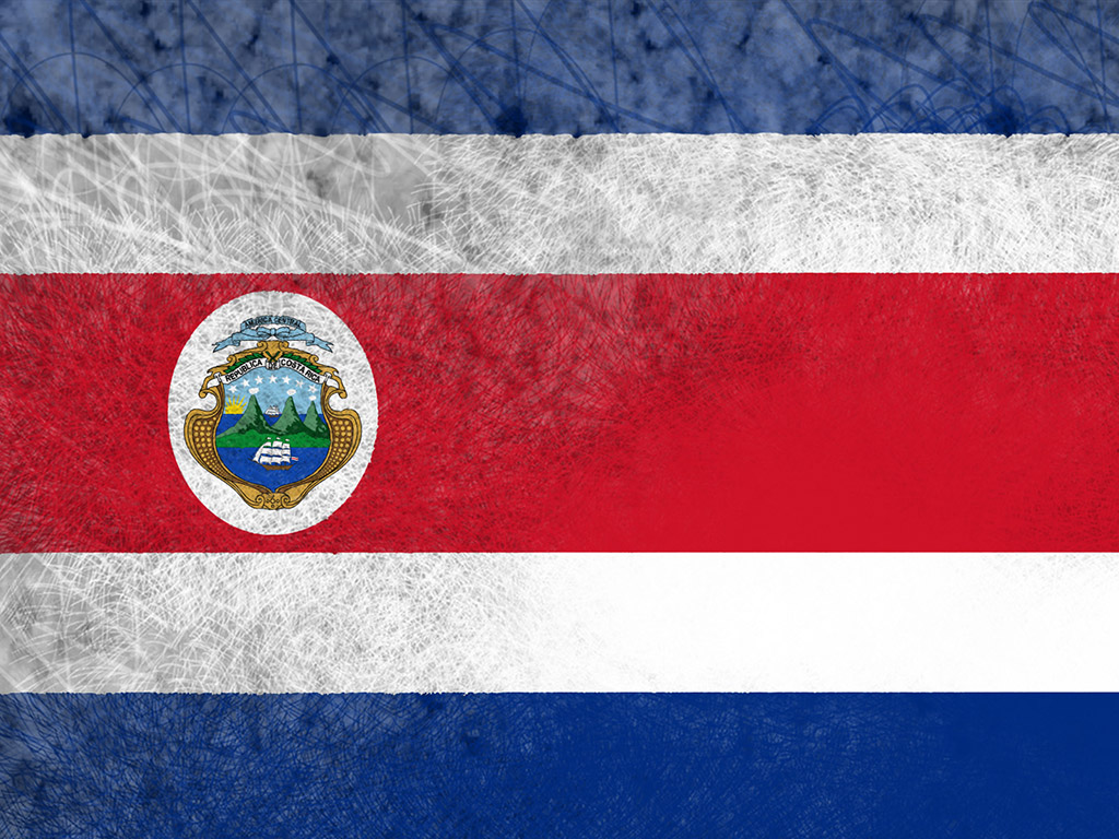 Fahne Costa Ricas - Costa Rica Flagge