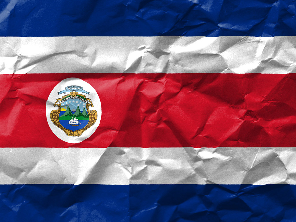 Fahne Costa Ricas - Costa Rica Flagge