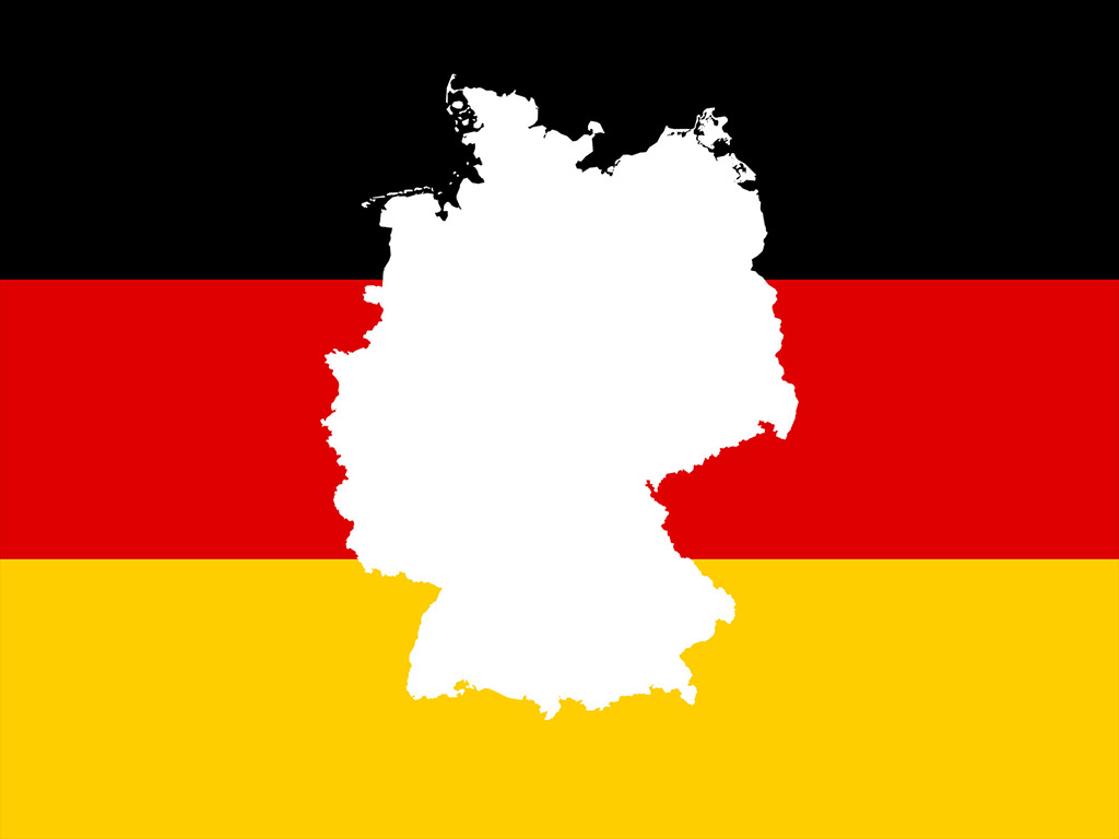 Deutsche Flagge & Karte