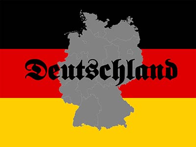 Flagge & Karte Deutschland #003