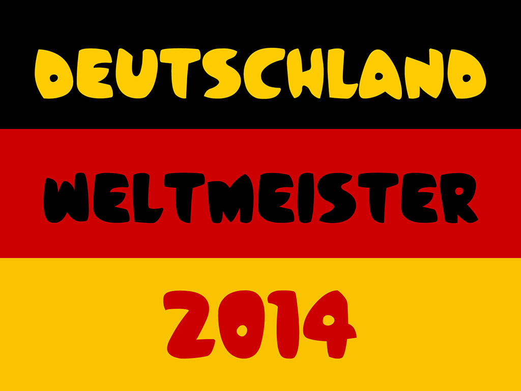 Deutsche Flagge - Deutschland Weltmeister