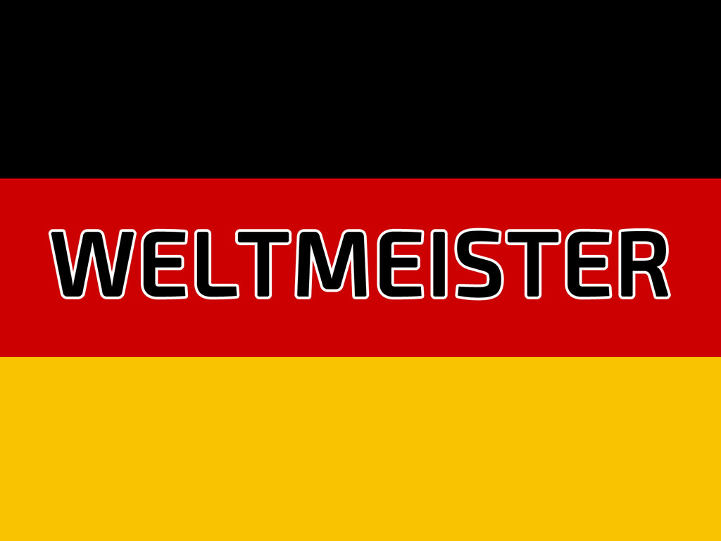 Deutsche Flagge - Deutschland Weltmeister