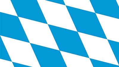 Bayerische Rautenflagge - Staatsflagge Bayerns