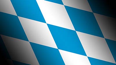 Bayerische Rautenflagge - Staatsflagge Bayerns