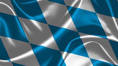 Bayerische Rautenflagge - Staatsflagge Bayerns